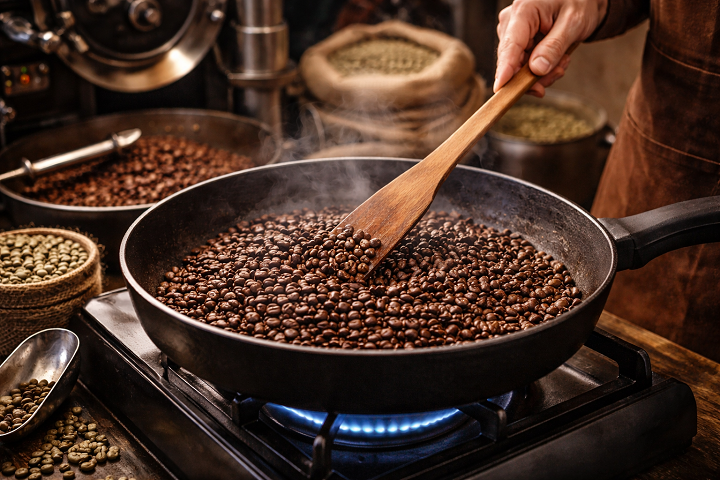 Cách rang cà phê Arabica chuẩn gu cho dân sành