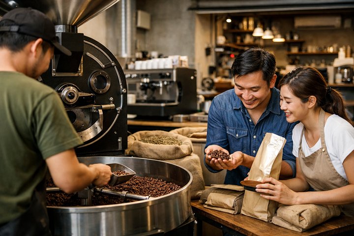 Dịch vụ rang gia công cà phê giá rẻ cho quán mới và quán nhỏ