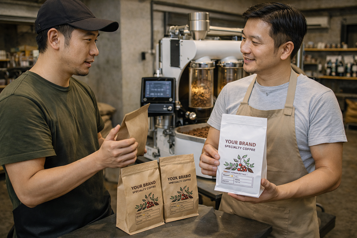 Dịch vụ rang xay cà phê gia công cho thương hiệu riêng
