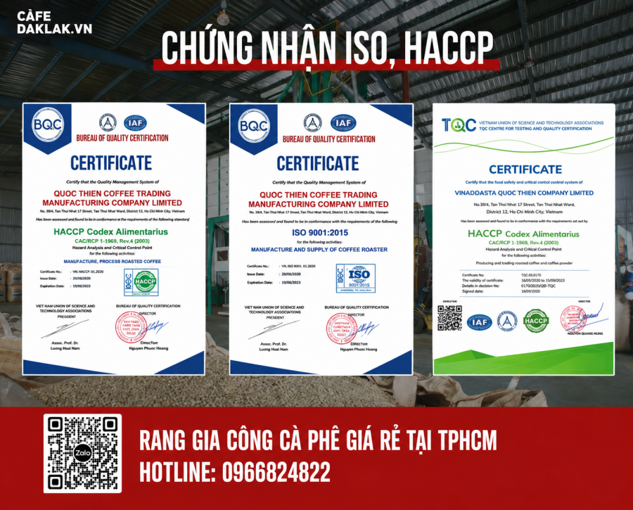 Rang cà phê gia công