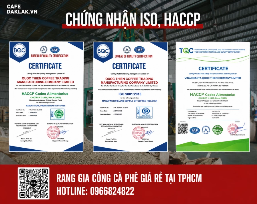 Dịch vụ rang gia công cà phê 